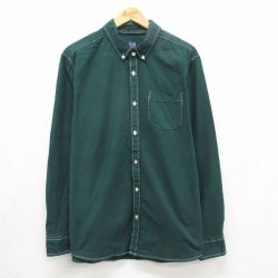 ギャップ 長袖シャツ グリーン L | 古着
