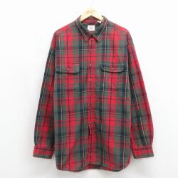 ギャップ 00s 長袖シャツ チェック レッド XL | 古着