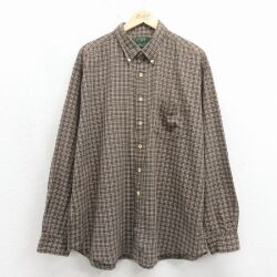 ジェイクルー 90s 長袖シャツ カーキチェック XL | 古着