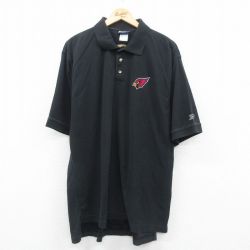 リーボック 00s 半袖ポロシャツ セントルイスカージナルス ブラック XL | 古着
