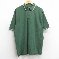 XL★古着 スターター STARTER 半袖 ポロ シャツ メンズ 00年代 00s コットン 緑 グリーン 25jun18 中古 トップス