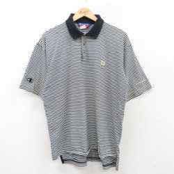 【50%OFF】XL★古着 チャンピオン champion 半袖 ブランド ポロ シャツ メンズ 00年代 00s ノートルダム コットン 白他 ホワイト 25jun26 中古 トップス
