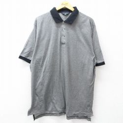 【50%OFF】XL★古着 ラルフローレン Ralph Lauren ポロゴルフ 半袖 ブランド ポロ シャツ メンズ 90年代 90s 大きいサイズ コットン 黒他 ブラック 25jul29 中古 トップス