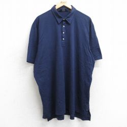 XL★古着 ラルフローレン Ralph Lauren ポロゴルフ 半袖 ブランド ポロ シャツ メンズ 90年代 90s 大きいサイズ コットン 紺 ネイビー 25aug05 中古 トップス