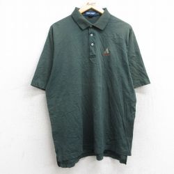 【20%OFF】XL★古着 ラルフローレン Ralph Lauren ポロゴルフ 半袖 ブランド ポロ シャツ メンズ 90年代 90s GlenArbor 大きいサイズ コットン 緑 グリーン 25aug25 中古 トップス
