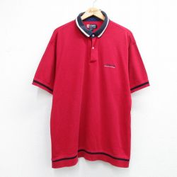 ラルフローレン 90s 半袖ポロシャツ ワンポイントロゴ レッド XL | 古着