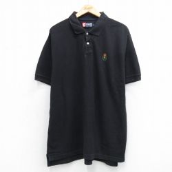 ラルフローレン 90s 半袖ポロシャツ ワンポイントロゴ ブラック XL | 古着