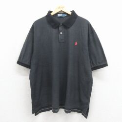 ラルフローレン 90s 半袖ポロシャツ ワンポイントロゴ グレー XL | 古着