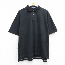 ラルフローレン 90s 半袖ポロシャツ ワンポイントロゴ ブラック メンズXL相当 | 古着