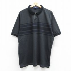 ラルフローレン 半袖ポロシャツ ワンポイントロゴ ブラック メンズXL相当 | 古着