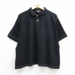 ナイキ 00s 半袖ポロシャツ ワンポイントロゴ ブラック メンズXL相当 | 古着