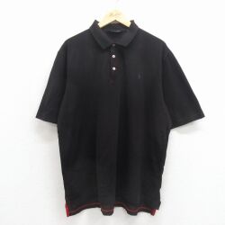 ラルフローレン 90s 半袖ポロシャツ ワンポイントロゴ ブラック メンズXL相当 | 古着
