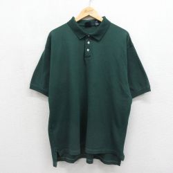 ギャップ 90s 半袖ポロシャツ 鹿の子 グリーン メンズXL相当 | 古着