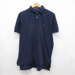 ラルフローレン 90s 半袖ポロシャツ ワンポイントロゴ ネイビー メンズL相当 | 古着
