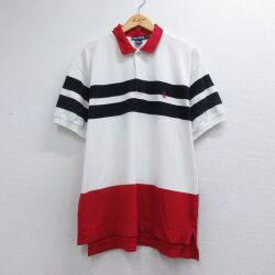 ノーティカ 90s 半袖ポロシャツ ワンポイントロゴ ホワイト メンズXL相当 | 古着