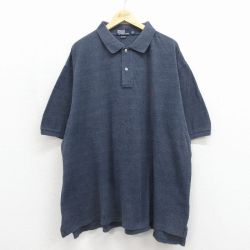 ラルフローレン 90s 半袖ポロシャツ ワンポイントロゴ グレー メンズXL相当 | 古着