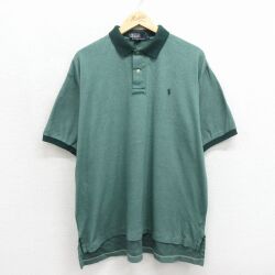ラルフローレン 90s 半袖ポロシャツ ワンポイントロゴ カーキ メンズXL相当 | 古着