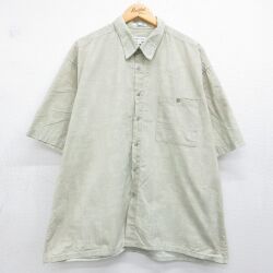 ピエールカルダン 90s 半袖シャツ ヤシの木 カーキ XL | 古着