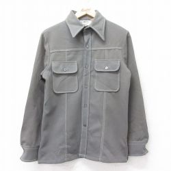 【50%OFF】80s 長袖シャツジャケット グリーン S | 古着