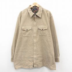 【50%OFF】ノーティカ 長袖シャツジャケット ベージュ XL | 古着