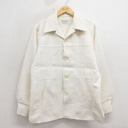 FARAH 70s 長袖シャツジャケット 開襟 ホワイト M | 古着