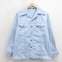 リー 70s 長袖シャツジャケット ライトブルー M | 古着