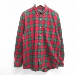 【20%OFF】L★古着 レッドヘッド 長袖 フランネル シャツ メンズ 00年代 00s 赤他 レッド チェック 25mar21 中古 トップス