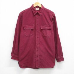 【20%OFF】エルエルビーン 80s フランネルシャツ バーガンディ XL | 古着
