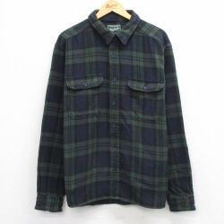 【20%OFF】ウールリッチ 長袖フランネルシャツ グリーンチェック XL | 古着