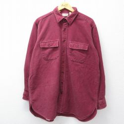 【20%OFF】エルエルビーン 80s フランネルシャツ バーガンディ XL | 古着