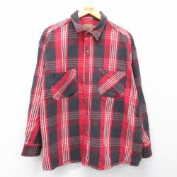 セントジョンズベイ 00s 長袖フランネルシャツ レッドチェック XL | 古着