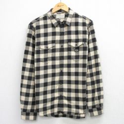 ラルフローレン 長袖フランネルシャツ ワンポイントロゴ ブラックチェック L | 古着