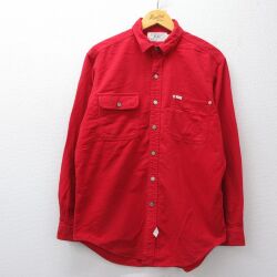 XL★古着 ラルフローレン 長袖 ブランド ヘビー フランネル シャツ メンズ 90年代 90s コットン 赤【spe】 26apr25