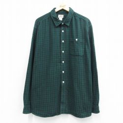 エルエルビーン 00s 長袖フランネルシャツ チェック グリーン XL | 古着