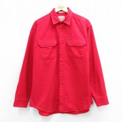 ウールリッチ 00s 長袖フランネルシャツ シャモアクロス レッド XL | 古着