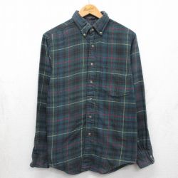アロー 90s 長袖フランネルシャツ チェック グリーン M | 古着