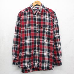 トミーヒルフィガー 90s 長袖シャツ チェック レッド XL | 古着