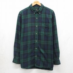 レッドヘッド 00s 長袖フランネルシャツ タータンチェック グリーン XL | 古着