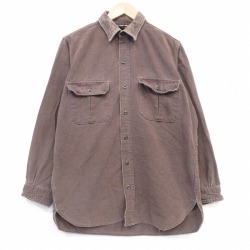 【20%OFF】カベラス 80s 長袖フランネルシャツ ブラウン XL | 古着