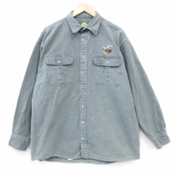 【20%OFF】カベラス 90s 長袖フランネルシャツ シカ グリーン XL | 古着