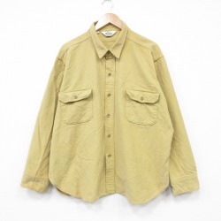 【20%OFF】ウールリッチ 80s 長袖フランネルシャツ ヘビー イエロー XL | 古着