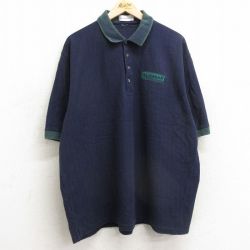 マンシングウェア 90s 半袖ポロシャツ ALAMAR ネイビー XL | 古着