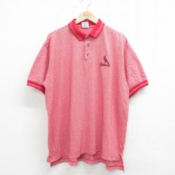 カージナルス 00s 半袖ポロシャツ レッド XL | 古着