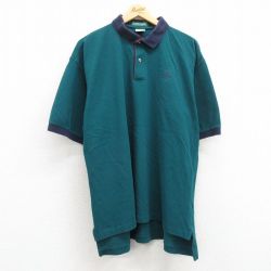 00s 半袖ポロシャツ 鹿の子 ブルー XL | 古着