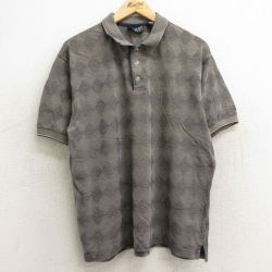 【50%OFF】XL★古着 半袖 ポロ シャツ メンズ 00年代 00s ゴルフ コットン ベージュ系他 カーキ 24may29 中古 トップス