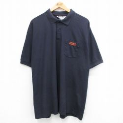 【50%OFF】XL★古着 半袖 ポロ シャツ メンズ 00年代 00s FEDERAL EXPRESS 鹿の子 大きいサイズ 紺 ネイビー 24jul15 中古 トップス