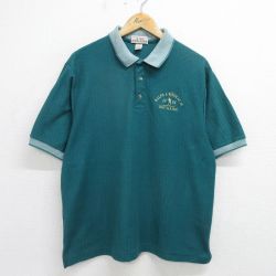 90s 半袖ポロシャツ ゴルフ グリーン L | 古着