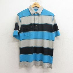 【50%OFF】90s 半袖ポロシャツ マルチカラー グレー M | 古着