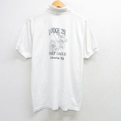 フルーツオブザルーム 90s 半袖ポロシャツ シカ ホワイト XL | 古着
