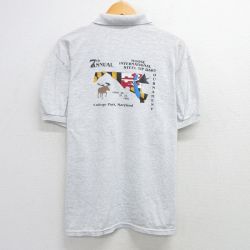 ヘインズ 00s 半袖ポロシャツ シカ グレー XL | 古着